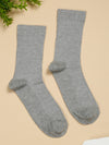 Cantabil Men's Pack of 5 Crew Length Grey Socks