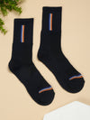 Cantabil Men's Pack of 5 Crew Length Dark Blue Socks