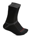 Cantabil Men's Pack of 5 Crew Length Black Socks