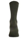 Cantabil Men's Pack of 5 Crew Length Olive Green Socks