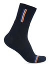 Cantabil Men's Pack of 5 Crew Length Dark Blue Socks