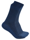 Cantabil Men's Pack of 5 Crew Lenght Blue Socks