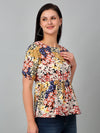 Cantabil Women's Multicolor Printed Casual Top