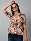 Cantabil Women's Multicolor Printed Casual Top