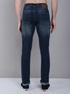Cantabil Blue Solid Cotton Denim Flat Front Mid Rise Full Length Regular Fit Casual Jeans For Men (7162852180107)