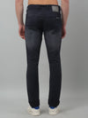 Cantabil Navy Blue Solid Mid Rise Full Length Stretchable Jeans For Men