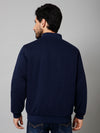 Cantabil Solid Full Sleeves Mock Collar Regular Fit Beige Casual Reversible Jacket For Men