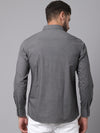 Cantabil Cotton Printed Grey Full Sleeve Casual Shirt for Men with Pocket (7049036562571)