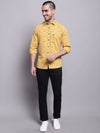 Cantabil Men Mustard Casual Shirt (7137570160779)