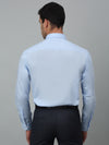 Cantabil Cotton Sky Blue Solid Full Sleeve Regular Fit Formal Shirt for Men with Pocket