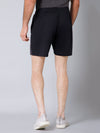Cantabil Men Printed Above Knee Regular Fit Active Wear Black Shorts