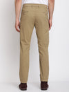 Cantabil Men Khaki Cotton Blend Solid Regular Fit Casual Trouser (6768414032011)