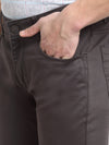 Cantabil Men Green Cotton Blend Solid Regular Fit Casual Trouser (6729705128075)