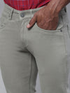Cantabil Men Olive Cotton Blend Solid Regular Fit Casual Trouser (7113898066059)