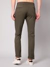 Cantabil Men Olive Cotton Blend Printed Regular Fit Casual Trouser (7048959262859)