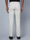 Cantabil Men Beige Cotton Blend Self Design Regular Fit Casual Trouser (7135785451659)