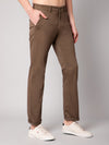 Cantabil Men Olive Cotton Blend Solid Regular Fit Casual Trouser (7048969552011)