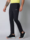 Cantabil Men Black Solid Full Length Regular Fit Active Wear Track Pant