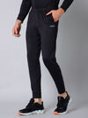 Cantabil Men Black Solid Full Length Regular Fit Active Wear Track Pant