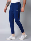 Cantabil Men Blue Solid Full Length Regular Fit Active Wear Track Pant