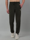 Cantabil Men's Olive Green Summer Solid Drawstring Casual Track Pant