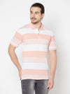 Cantabil Men's Light Pink T-Shirt (6817075593355)