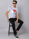 Cantabil Men's Grey Melange T-Shirt (6925020463243)