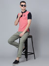 Cantabil Men Dusty Pink Polo T-Shirt (7133845323915)