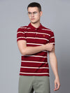 Cantabil Men Maroon Polo T-Shirt (7133851156619)