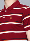 Cantabil Men Maroon Polo T-Shirt (7133851156619)