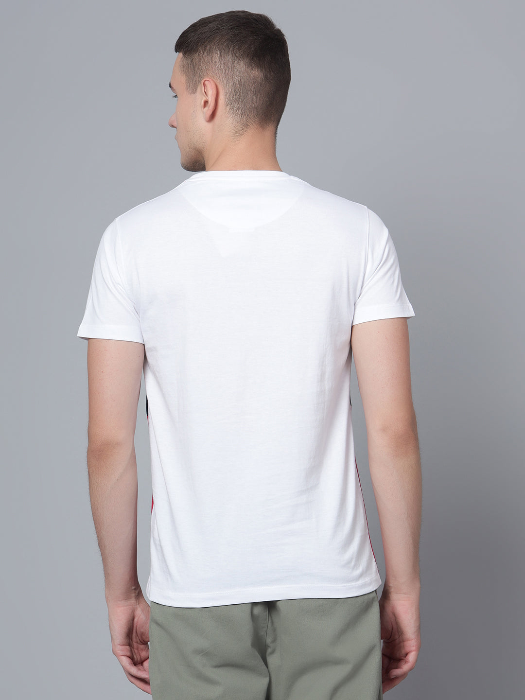 Cantabil Men White T-Shirt