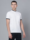 Cantabil Men White T-Shirt (7133864263819)