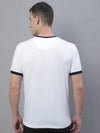 Cantabil Men White Round Neck T-Shirt (7136113393803)