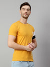 Cantabil Men Mustard T-Shirt (7113884270731)