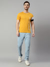 Cantabil Men Mustard T-Shirt (7113884270731)