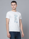 Cantabil Men Ecru Mélange T-Shirt (7133908861067)