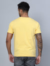 Cantabil Men Round Neck Yellow T-Shirt (7134710038667)
