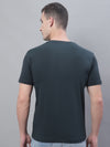 Cantabil Men Bottle Green Round Neck T-Shirt (7136115490955)