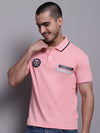 Cantabil Men Pink Casual T-Shirt (7143970635915)