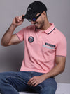 Cantabil Men Pink Casual T-Shirt (7143970635915)