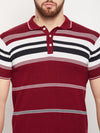 Cantabil Men Maroon Polo T-Shirt (7134709743755)