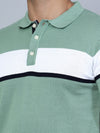 Cantabil Men Polo Neck Light Green T-Shirt (7134731206795)