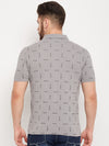 Cantabil Men Grey Polo T-Shirt (7135098667147)
