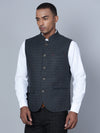 Cantabil Men Dark Green Waist Coat (7134778261643)