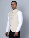 Cantabil Men Beige Waist Coat (7134778785931)