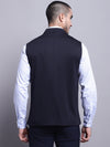 Cantabil Men Navy Blue Waist Coat (7139079323787)