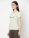 Cantabil Women's Light Green T-Shirts (6822450692235)