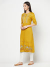 Cantabil Women's Mustard Kurti (6821840846987)