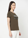 Cantabil Women's Olive T-Shirts (6822436176011)