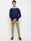 Cantabil Men Blue Sweater (7047810613387)